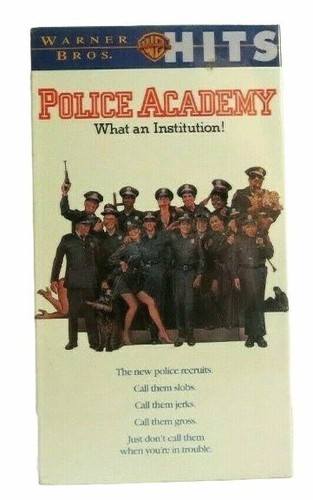 Police academy vhs video tape - police,