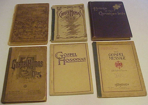 Lot vintage hymnals - of,