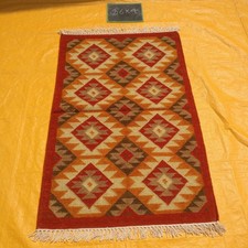 Hand woven wool - wool, rug