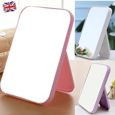 Square-Shape Hand Mirror Fold Mirror Held Vanity Standing Makeup Dresser Mirror