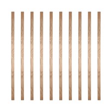 Oak Plain Square Spindles 32mm