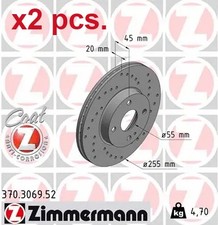 Pcs front brake disc rotos - front,