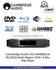 Cambridge Audio CXU DARBEE 4K 3D 7.1 SACD Multi Region DVD 1-6 Blu-Ray Player x