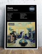 Oasis - Unique Album Poster - Definitely Maybe 1994