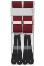 Burgundy Trouser Braces Mens