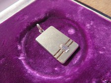 Pretty 925 Silver Pendant Dog