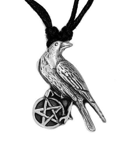 Raven pentagram pagan wiccan - pentagram,