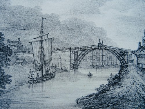 C1823 antique print shropshire - print,