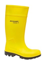 Dunlop Purofort Yellow Safety Wellies Steel Toe Cap Wellington Boot  UK 6 - 12