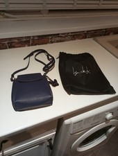 Ben de Lisi Women's Navy Blue Leather Bag Pack Brand New Unwanted Gift