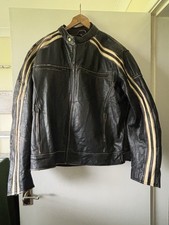 Genuine Leather Armoured Motorcycle Jacket Harley Davidson Patches Men’s 3XL