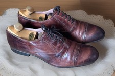 Pied A Terre Smart Classic Elegant Tan Brogue Shoes UK 7 EUR 40