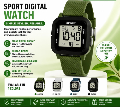 Skmei mens led watch - led,