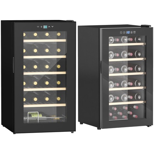 Homcom wine cooler fridge - wine, with
