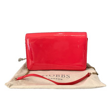Hobbs Pink Leather Patent Crossbody Bag