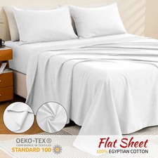White Flat Sheet Poly Cotton