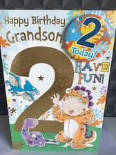 2ND GRANDSON BIRTHDAY CARD