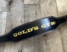 Gold’s Gym Belt Weight Lifting Leather Back Support Exercise Vintage