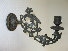 Ornate Brass Piano Candelabra