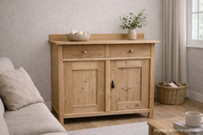 Stripped pine dresser base