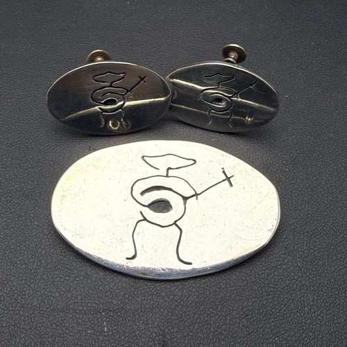 Mexico sterling silver pin - mexico,