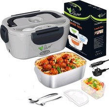 Vovoir Car Electric Heating Lunch Box 60W-80W 12V/24V/110V/220V 3 in1 Home Elect