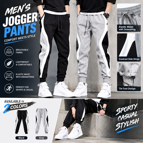Men baggy jogger pants - baggy,
