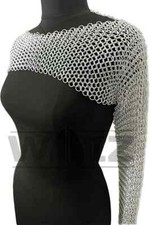 New Aluminum Butted Chainmail Crop Top Long Sleeves for Halloween Modern Knights