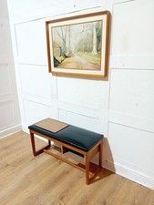 RETRO TEAK TELEPHONE SEAT