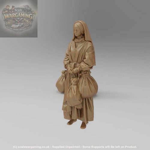 Sw9015 medieval burdened maid - medieval,