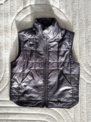 Padded gilet vest grey - grey, quilted