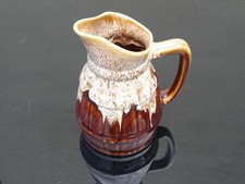 Glazed 8" Tall Drip Glaze Effect Jug, Stunning, Excellent Condition