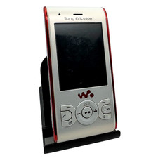 Sony Ericsson W595 Slide White/Red Retro Mobile Phone Unlocked - Good Condition