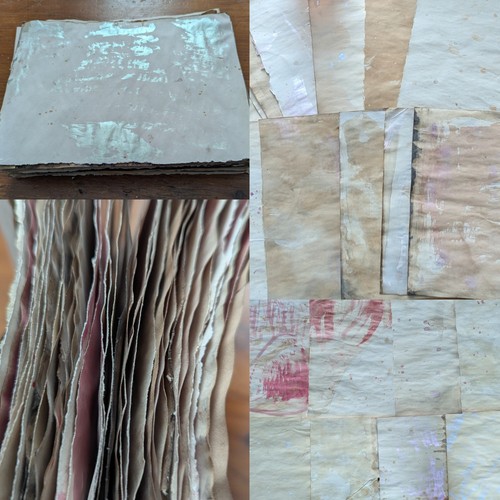 Sheets handmade pastel - 40,