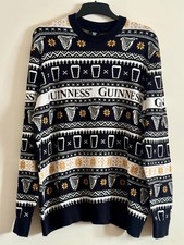 Guinness Christmas Jumper Mens Beer Pub Gift Sweater Bar Fair isle XXL 2XL