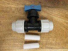 Plasson stop tap / Stopcock / Stopvalve  25mm   for MDPE water pipe