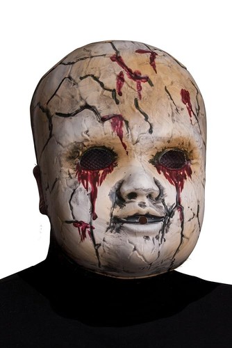 Creepy doll mask adult - creepy,
