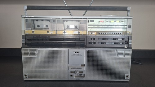 Sharp 555e vintage boombox - vintage,