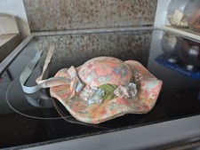 Global Studios Decorative Floral Decorated Hat Ornament