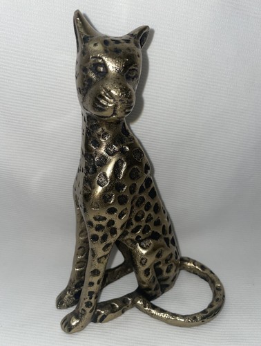 Sitting cheetah goldtone - sitting,