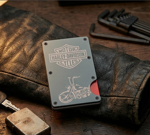 Harley davidson metal wallet - harley,