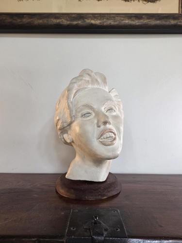 Mid century plaster bust - mid-century,