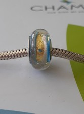 Chamilia Blue  Murano  gold