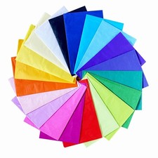 20-500 Coloured Tissue Paper Sheets Assorted Large Quality Gift Wrapping 50x66cm