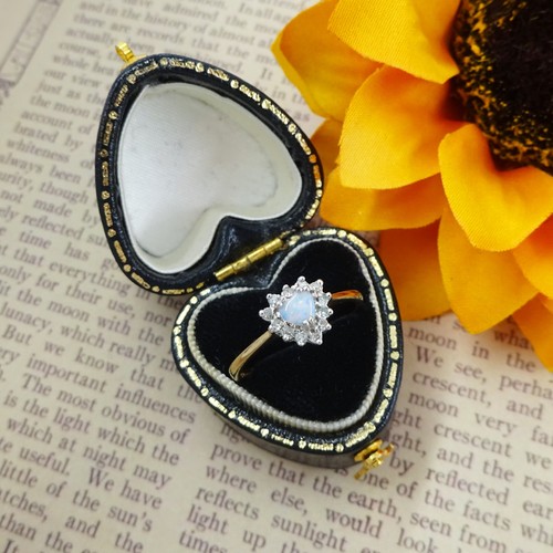 Vintage 9ct gold - opal, &