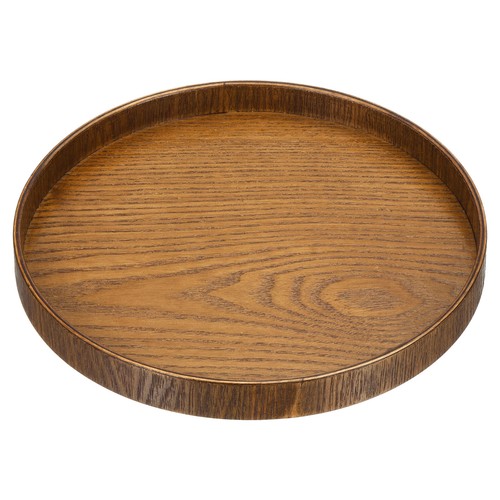 Wood serving tray round - tray,
