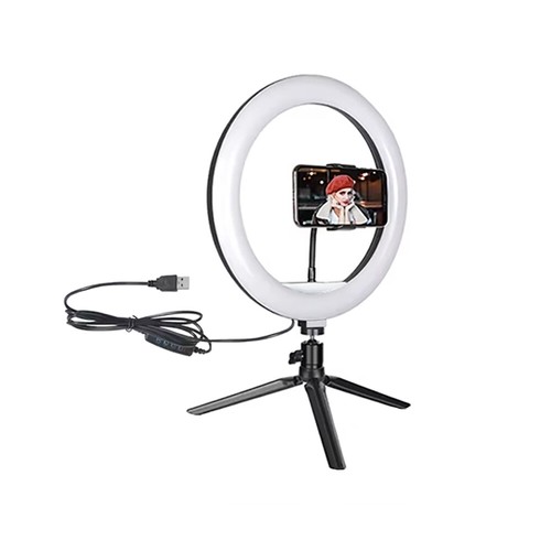 Led ring light with stand - 10",