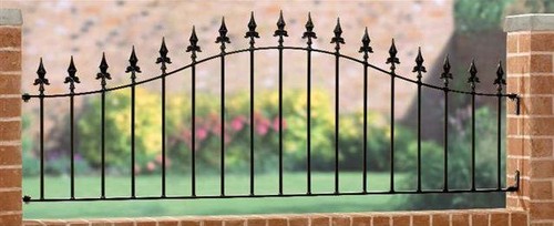 Wrought iron metal arched - iron,