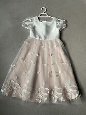 MONSOON Pink Floral Bridesmaid Party Occasion Dress 8-9 £50 WORN ONCE