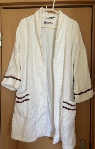 Gucci white mens bathrobe - white,